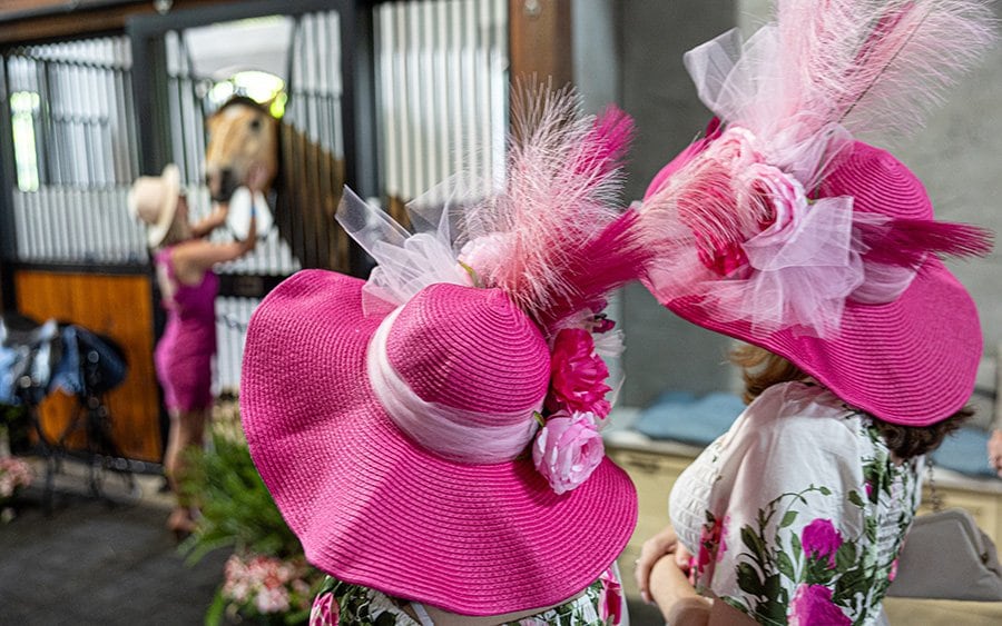 Pink Derby Hats