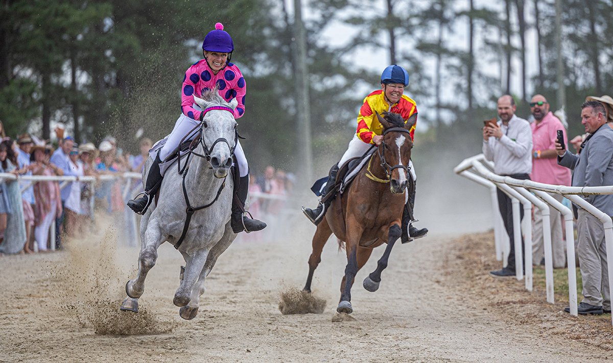 horses racing